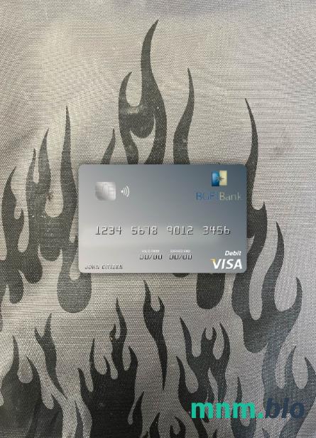 Equatorial Guinea BGFI bank visa obciążyć card wygląd fotograficzny skan PSD + zdjęcie